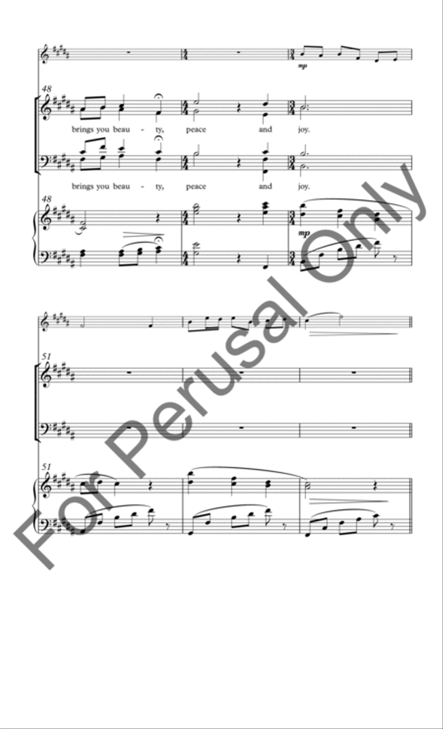 Beauty, Peace and Joy 4-Part scores gallery preview page 8