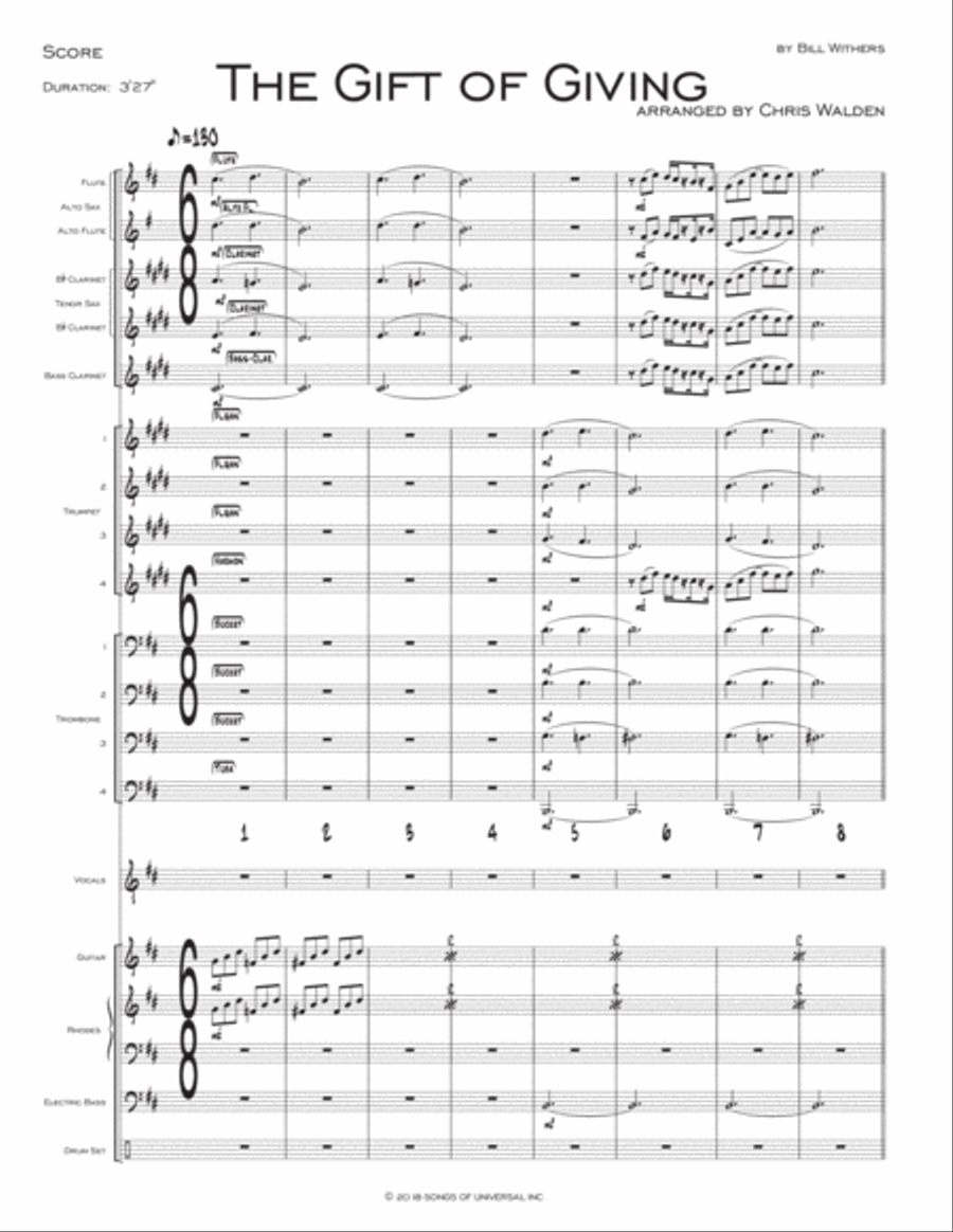 Gift Of Giving Jazz Ensemble scores gallery preview page 1