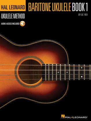 Book cover for Hal Leonard Baritone Ukulele Method – Book 1