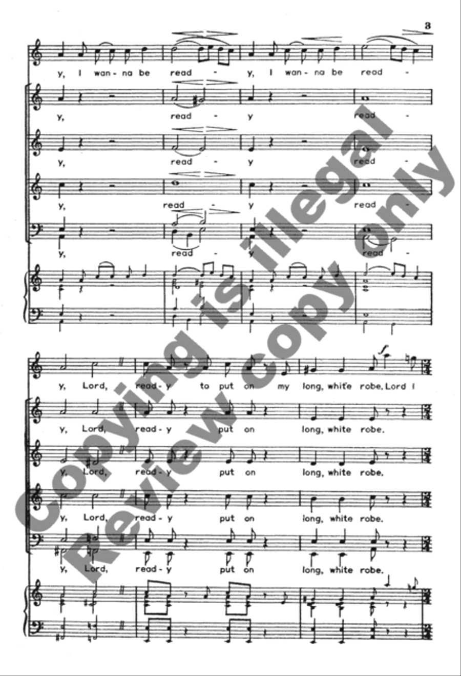 I Wanna be Ready 4-Part scores gallery preview page 3