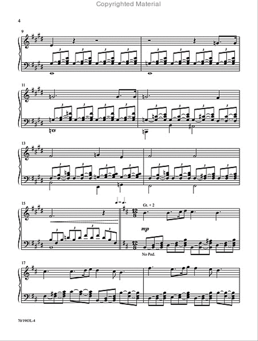 Mark Hayes: Hymns for Organ, Vol. 3 Organ Solo scores gallery preview page 3