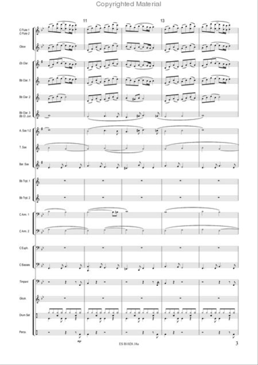 Theme and Dance Concert Band scores gallery preview page 5