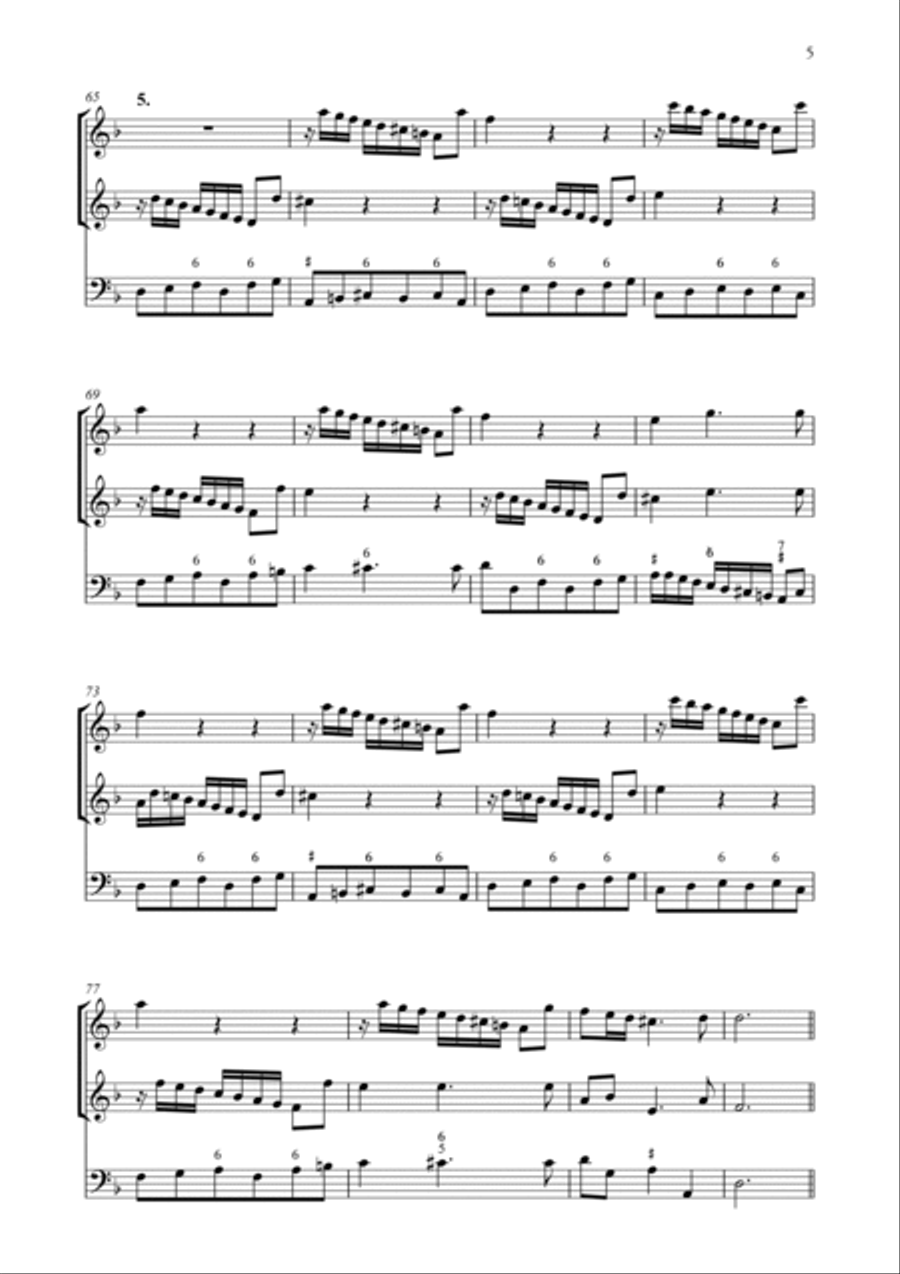 Folia Vivaldi full score and parts (Original - Urtext) RV 63 Small Ensemble scores gallery preview page 4