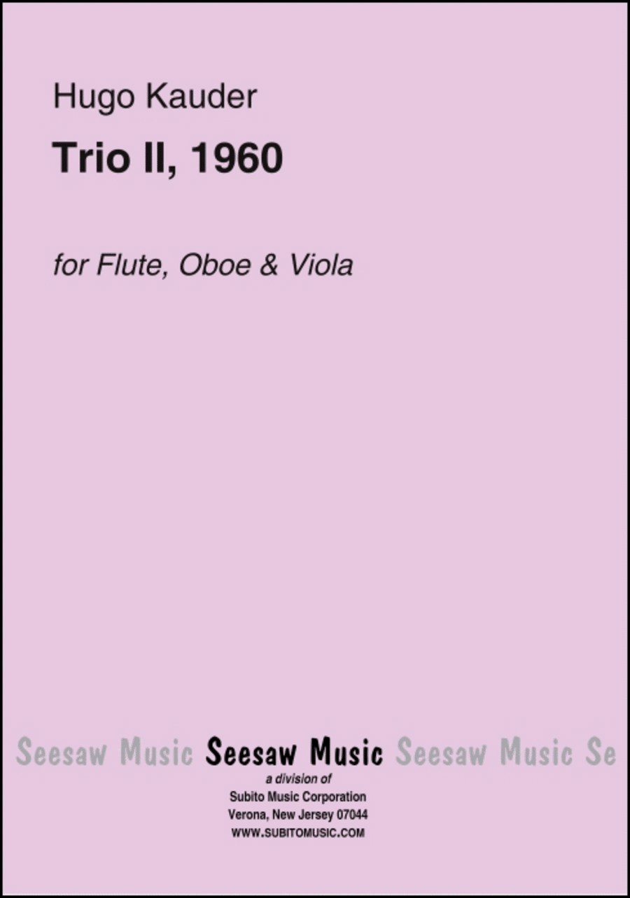 Trio II, 1960