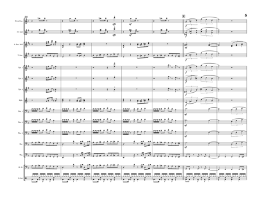 Walk The Dinosaur Marching Band scores gallery preview page 5