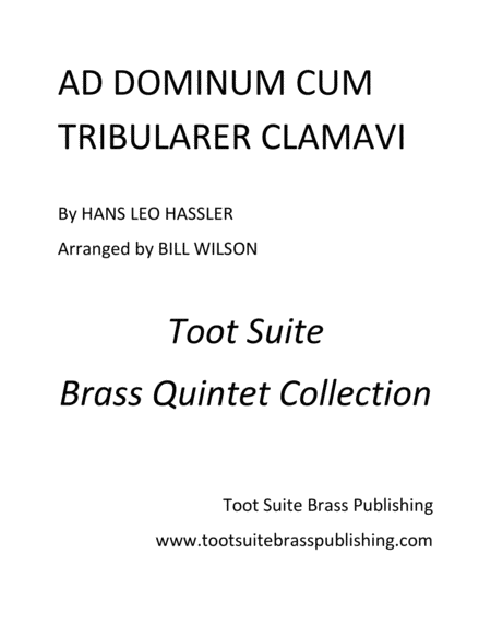 Ad Dominum Cum Tribularer Clamavi image number null