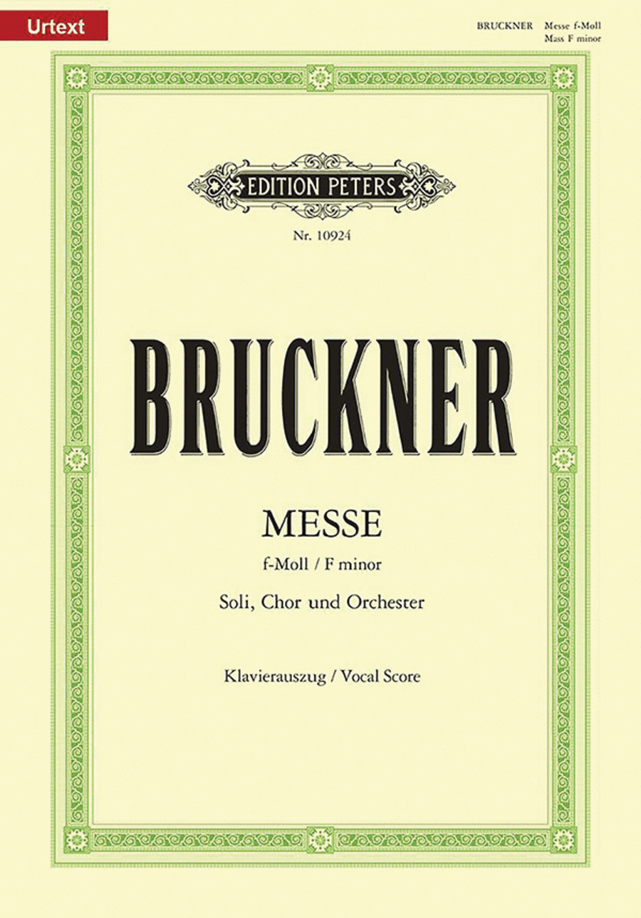 Mass in F minor WAB 28 (Vocal Score) 4-Part scores gallery preview page 1