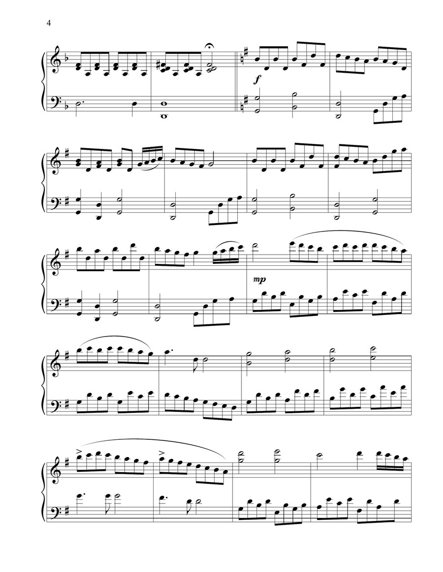 Contemplating Christmas with Piano: Advanced Intermediate Arrangements Piano Solo scores gallery preview page 4