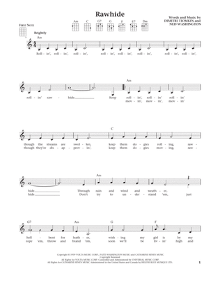 Rawhide (from The Daily Ukulele) (arr. Liz and Jim Beloff)