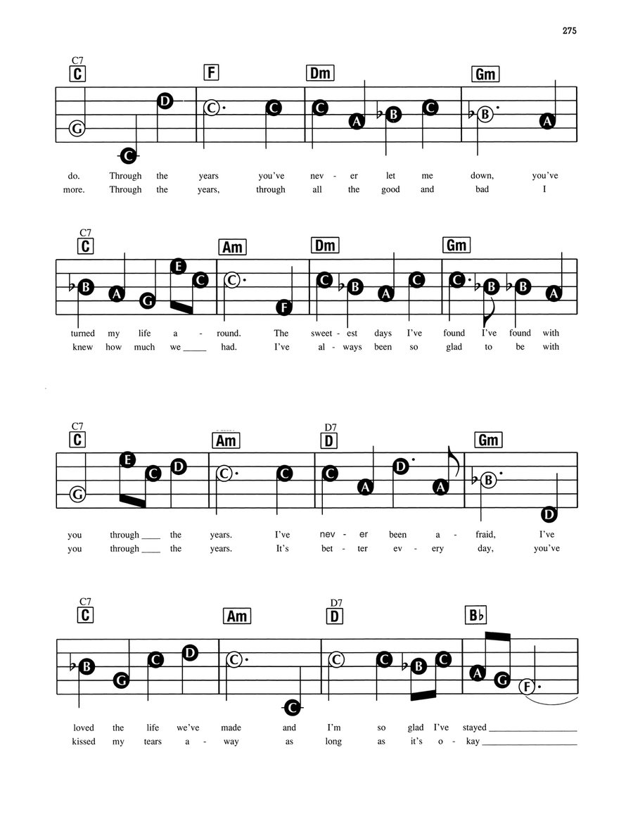 Through The Years Electronic Keyboard scores gallery preview page 2