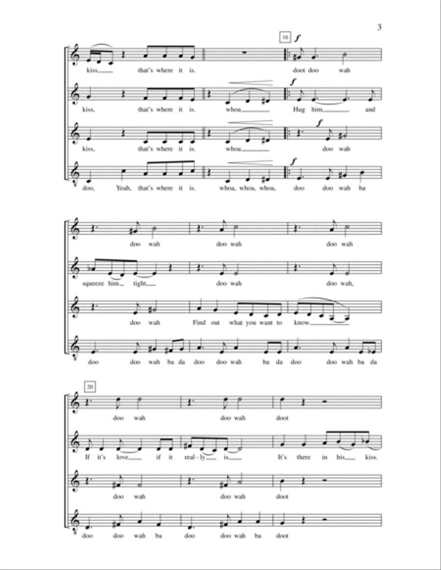 The Shoop Shoop Song (it's In His Kiss) SSAA scores gallery preview page 3