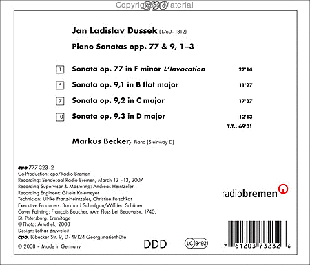 Piano Sonatas Opp. 77 & 91-3