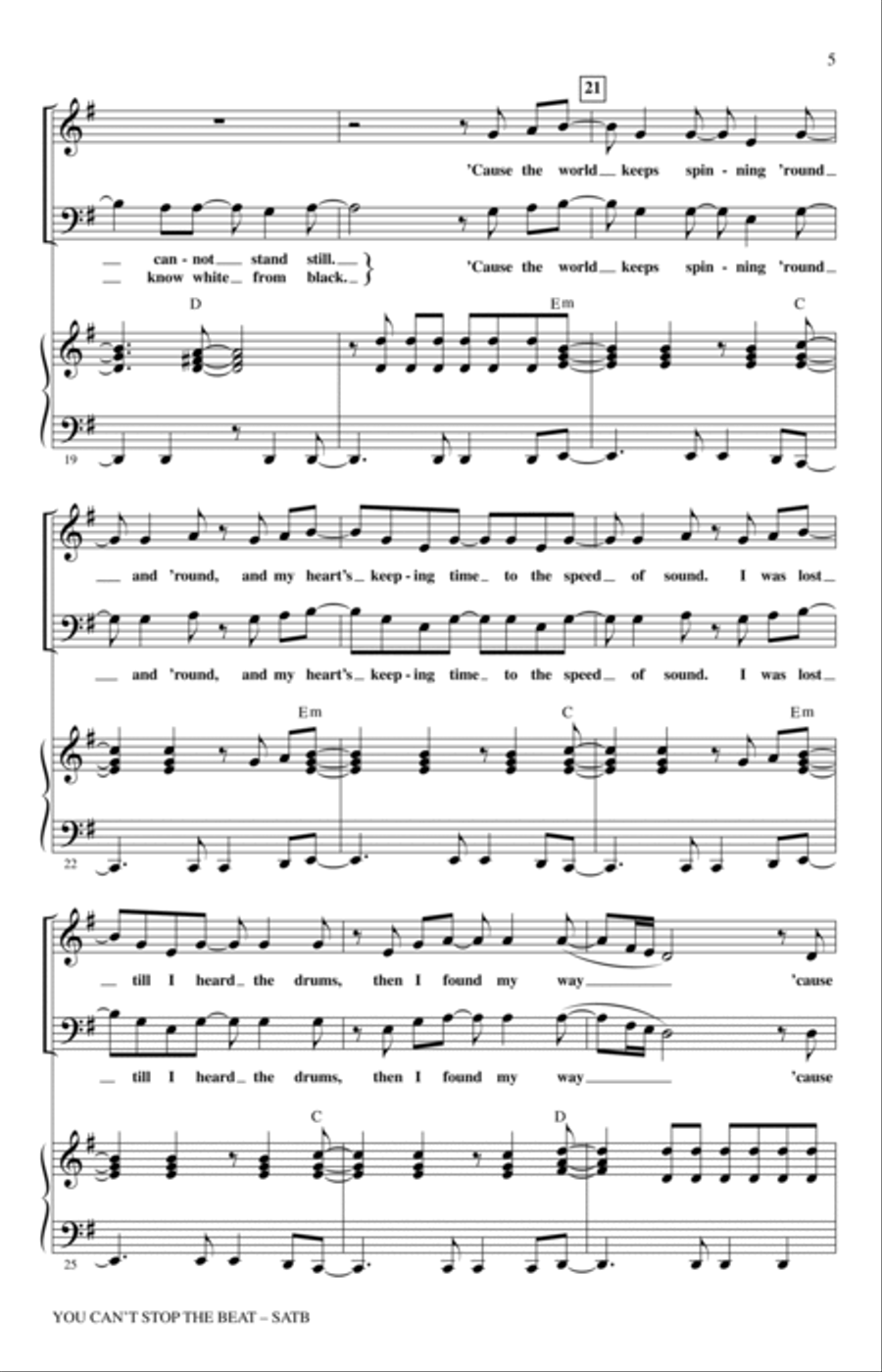 You Can't Stop The Beat (from Hairspray) (arr. Roger Emerson) 4-Part scores gallery preview page 3