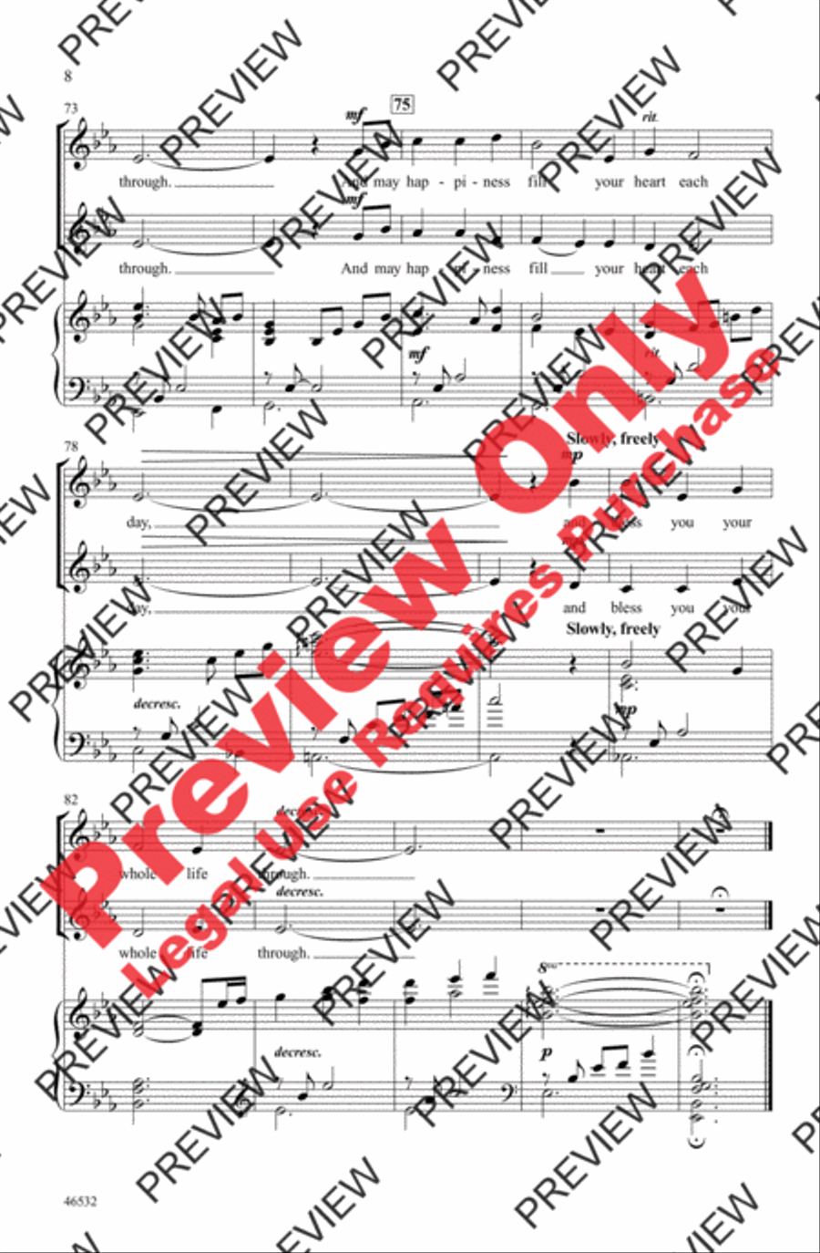 May a Rainbow Run Beside You 2-Part scores gallery preview page 8