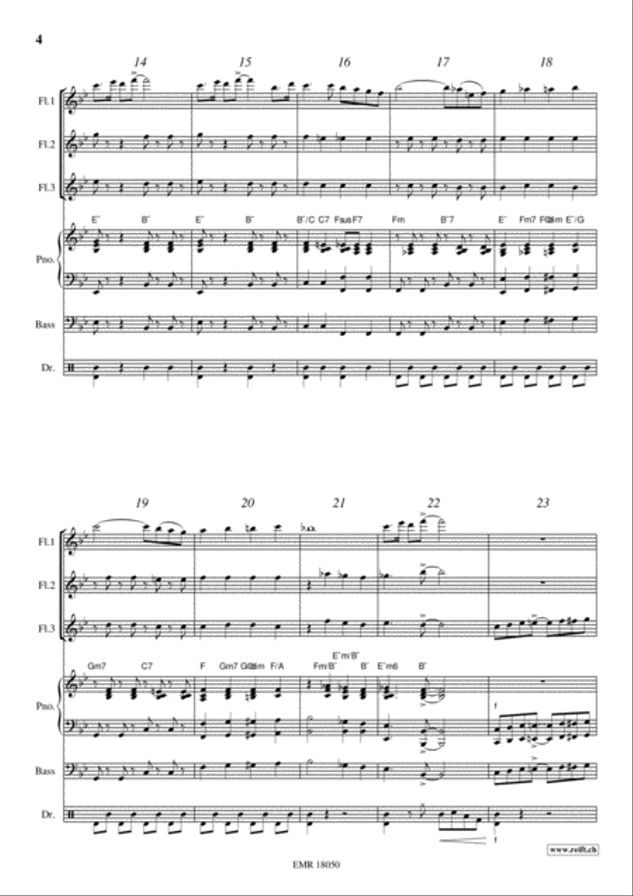 Movie Sequences Flute scores gallery preview page 4