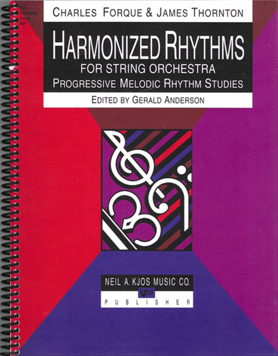 Harmonized Rhythms For Strings, Score