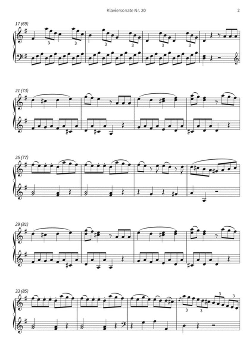 Piano Sonata No. 20 image number null