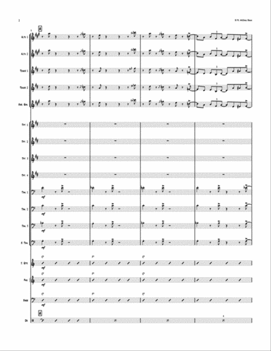 50 Piece McChow Down Jazz Ensemble scores gallery preview page 2