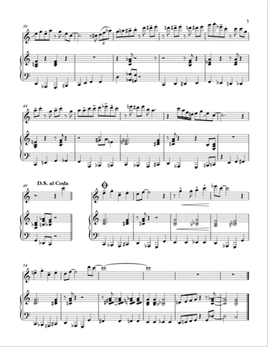 Santa Claus Is Comin' To Town Santa Claus Is Comin' To Town Flute Solo scores gallery preview page 3