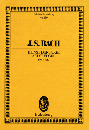 Book cover for Art of the Fugue, BWV 1080