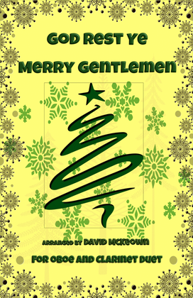 Book cover for God Rest Ye Merry Gentlemen, Jazz Style, for Oboe and Clarinet Duet