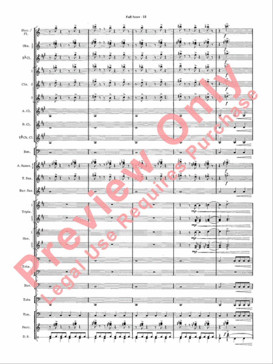 James Bond Suite Concert Band scores gallery preview page 20