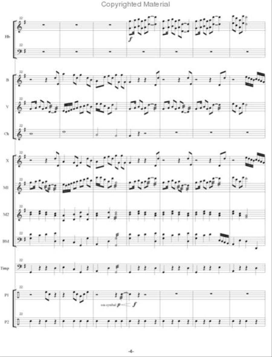 Winter Fantasy Winter Fantasy Percussion Ensemble scores gallery preview page 3