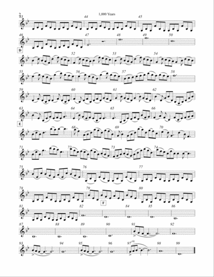 A Thousand Years String Quartet scores gallery preview page 4