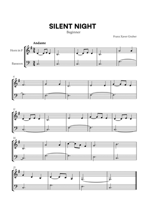Silent Night (Beginner) (for French Horn and Bassoon)