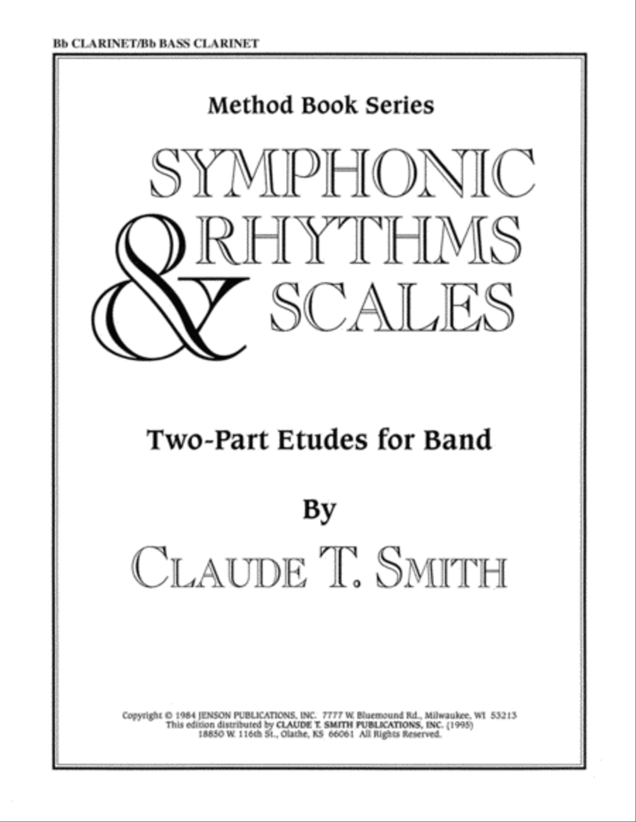 Symphonic Rhythms & Scales B-Flat Clarinet scores gallery preview page 1