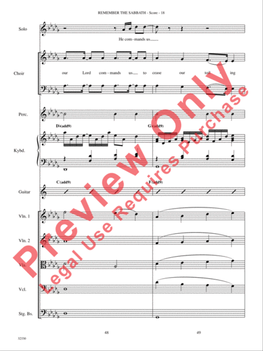 Remember the Sabbath Remember the Sabbath Choir scores gallery preview page 19