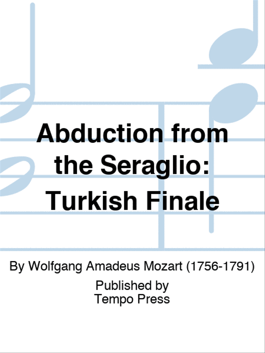 ABDUCTION FROM THE SERAGLIO: Turkish Finale Score scores gallery preview page 1