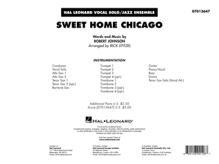 Book cover for Sweet Home Chicago (arr. Rick Stitzel) - Conductor Score (Full Score)