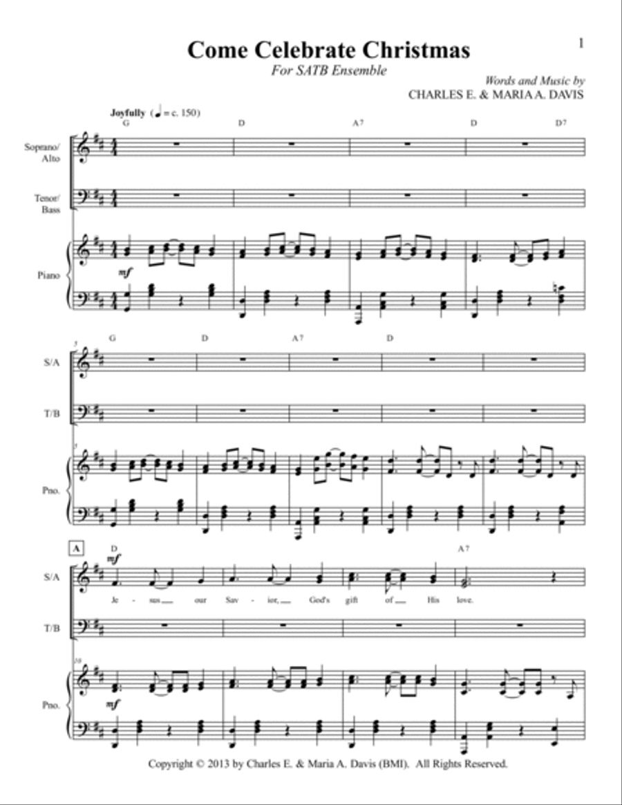 Come Celebrate Christmas - The Complete Album Choir scores gallery preview page 3