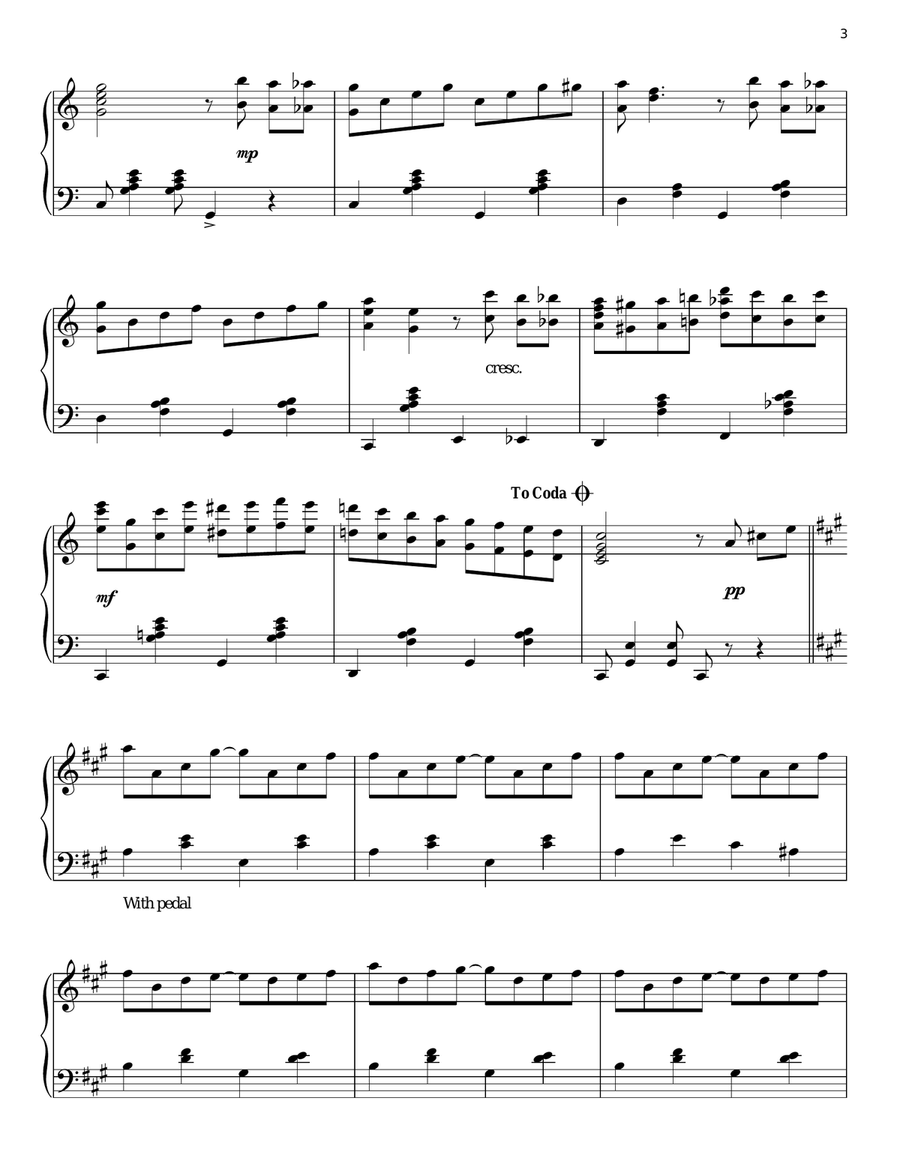Tico Tico (Tico Tico No Fuba) Piano Solo scores gallery preview page 3
