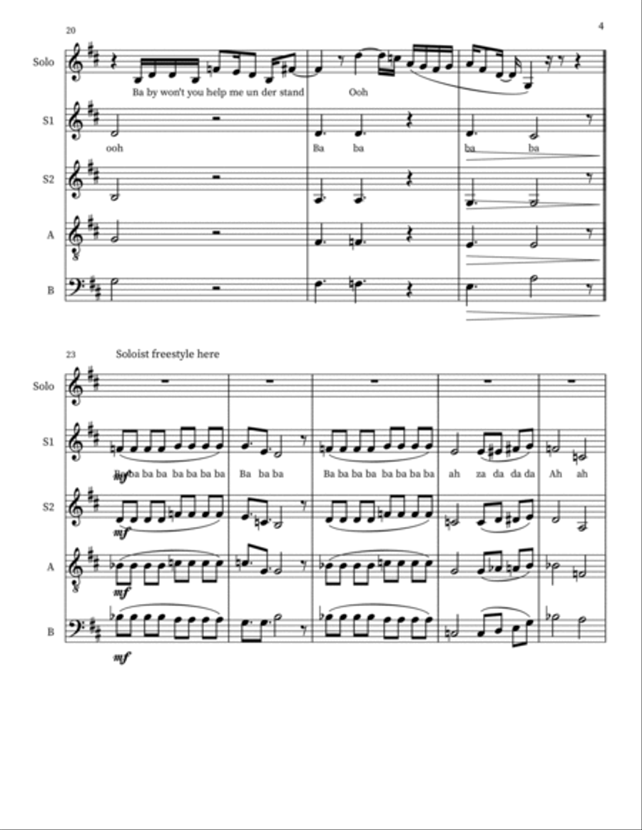 Maybe I'm Amazed 4-Part scores gallery preview page 4