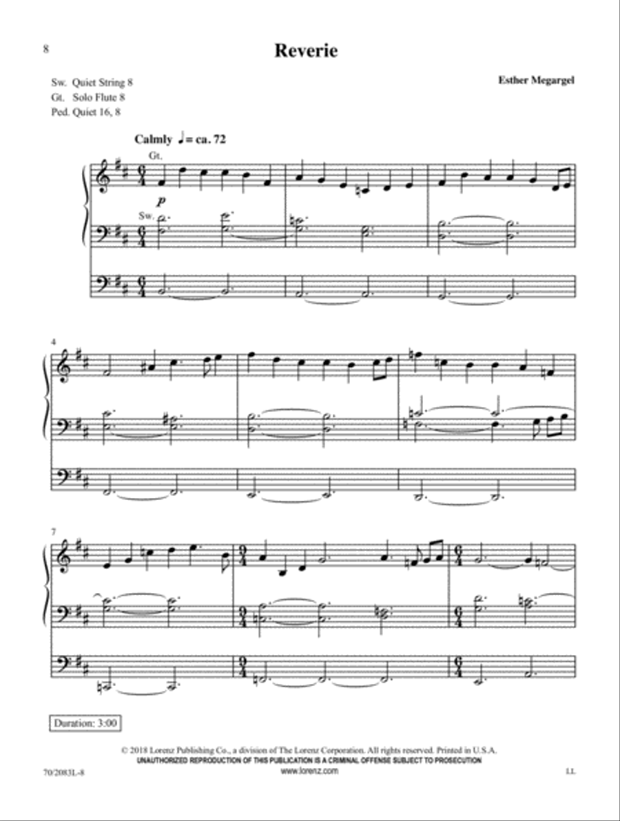 Preludes and Postludes Organ Solo scores gallery preview page 4