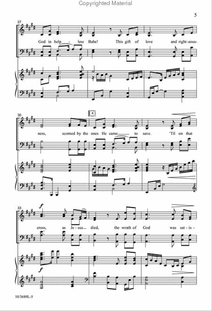 In Christ Alone In Christ Alone 4-Part scores gallery preview page 5