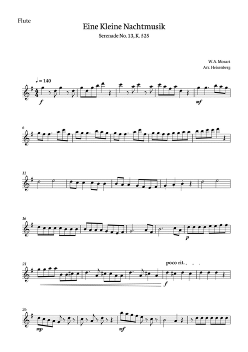 Eine Kleine Nachtmusik for woodwind quartet image number null