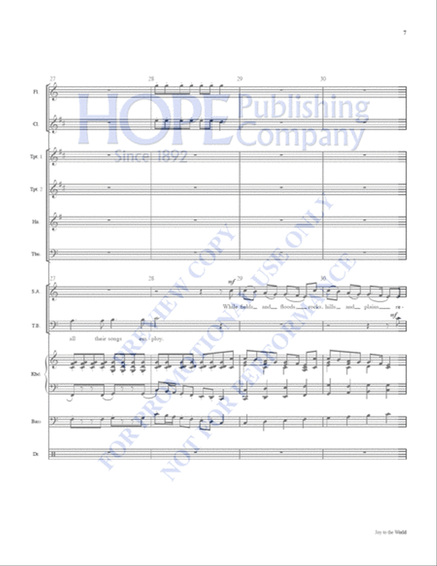 Joy to the World: A Celebration of Carols Clarinet scores gallery preview page 8