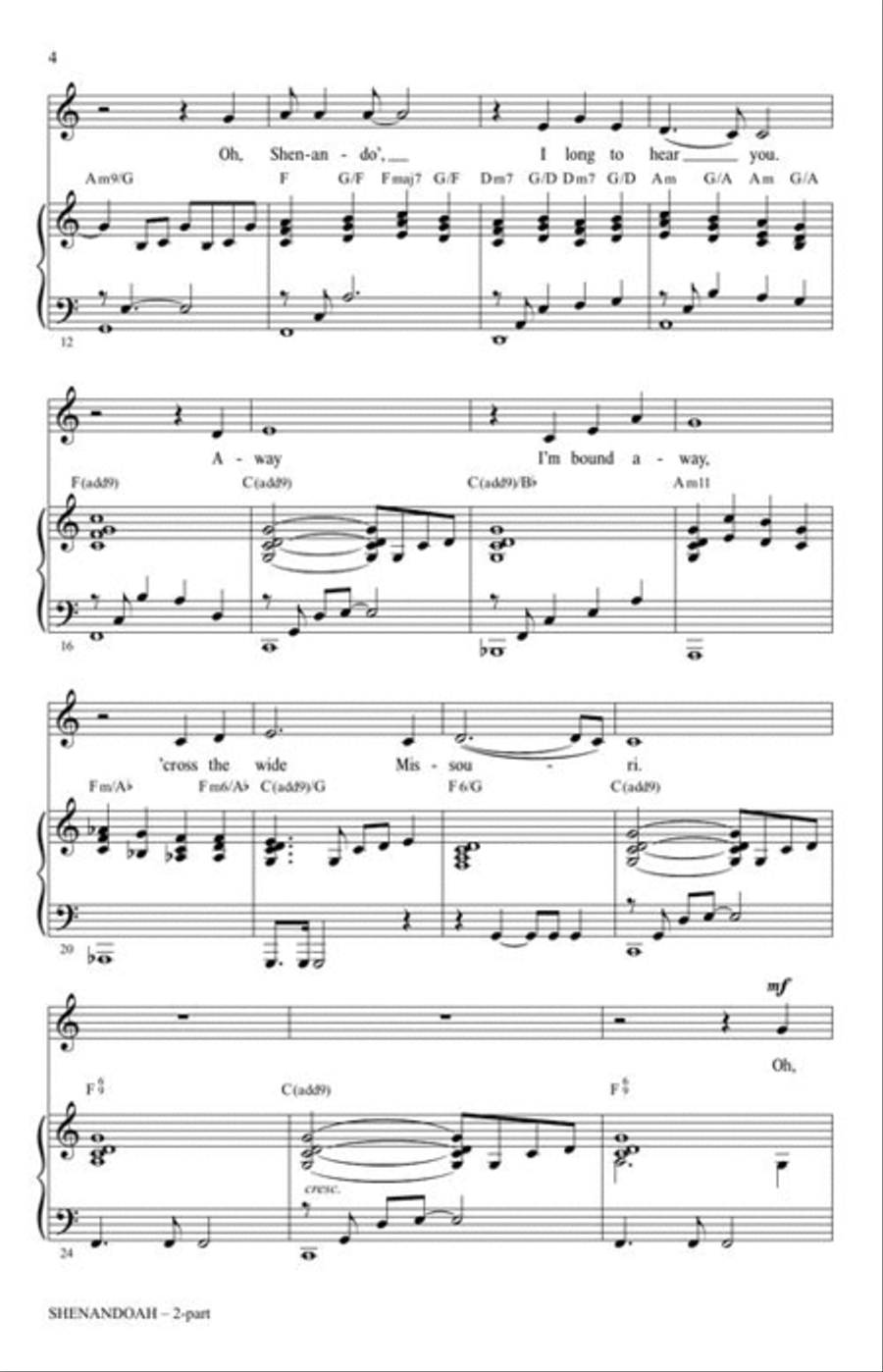 <br>Sheet music extract