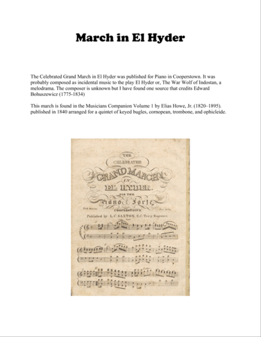 March in El Hyder for Brass Trio Brass Trio scores gallery preview page 2
