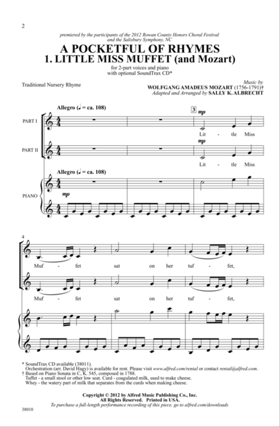 A Pocketful of Rhymes - SoundTrax CD (CD only) Choir scores gallery preview page 2