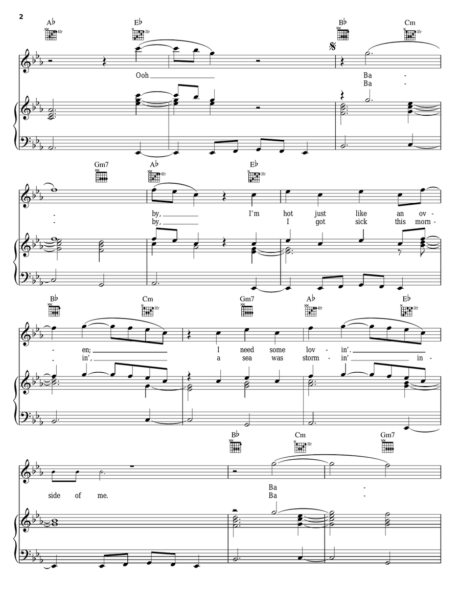 Sexual Healing Guitar scores gallery preview page 2