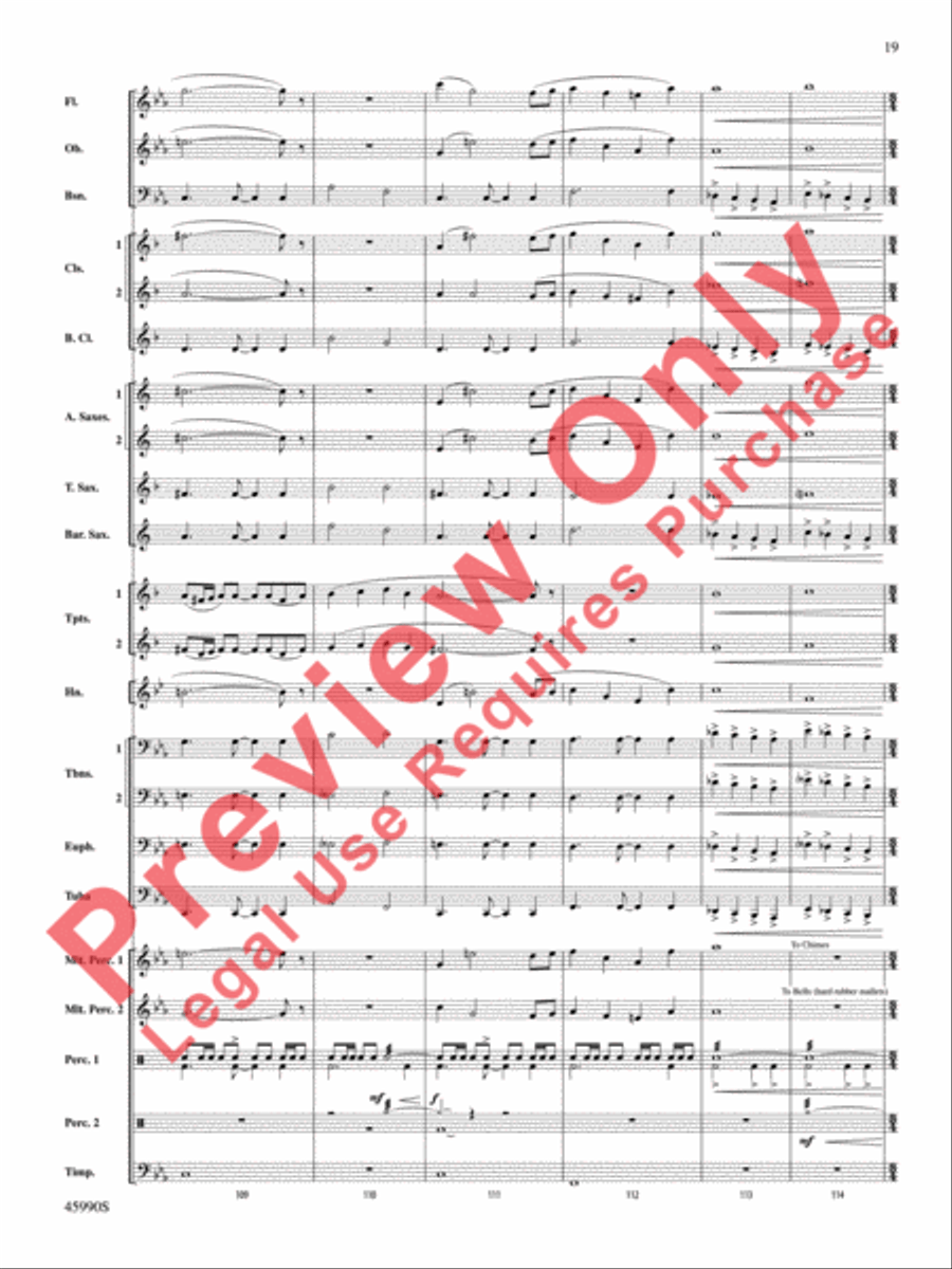 The Lost Temple Concert Band scores gallery preview page 20
