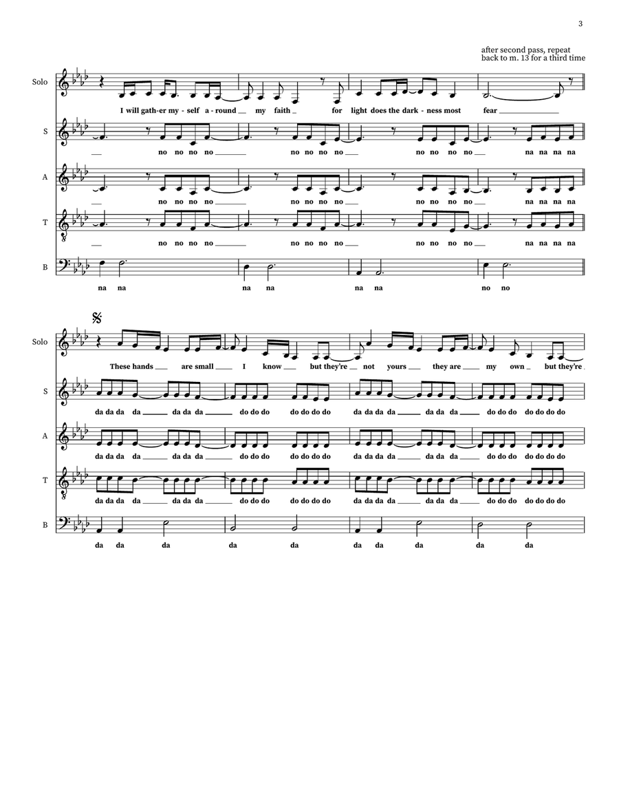 Hands 4-Part scores gallery preview page 3
