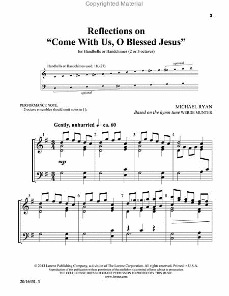 Reflection on Come With Us, O Blessed Jesus image number null