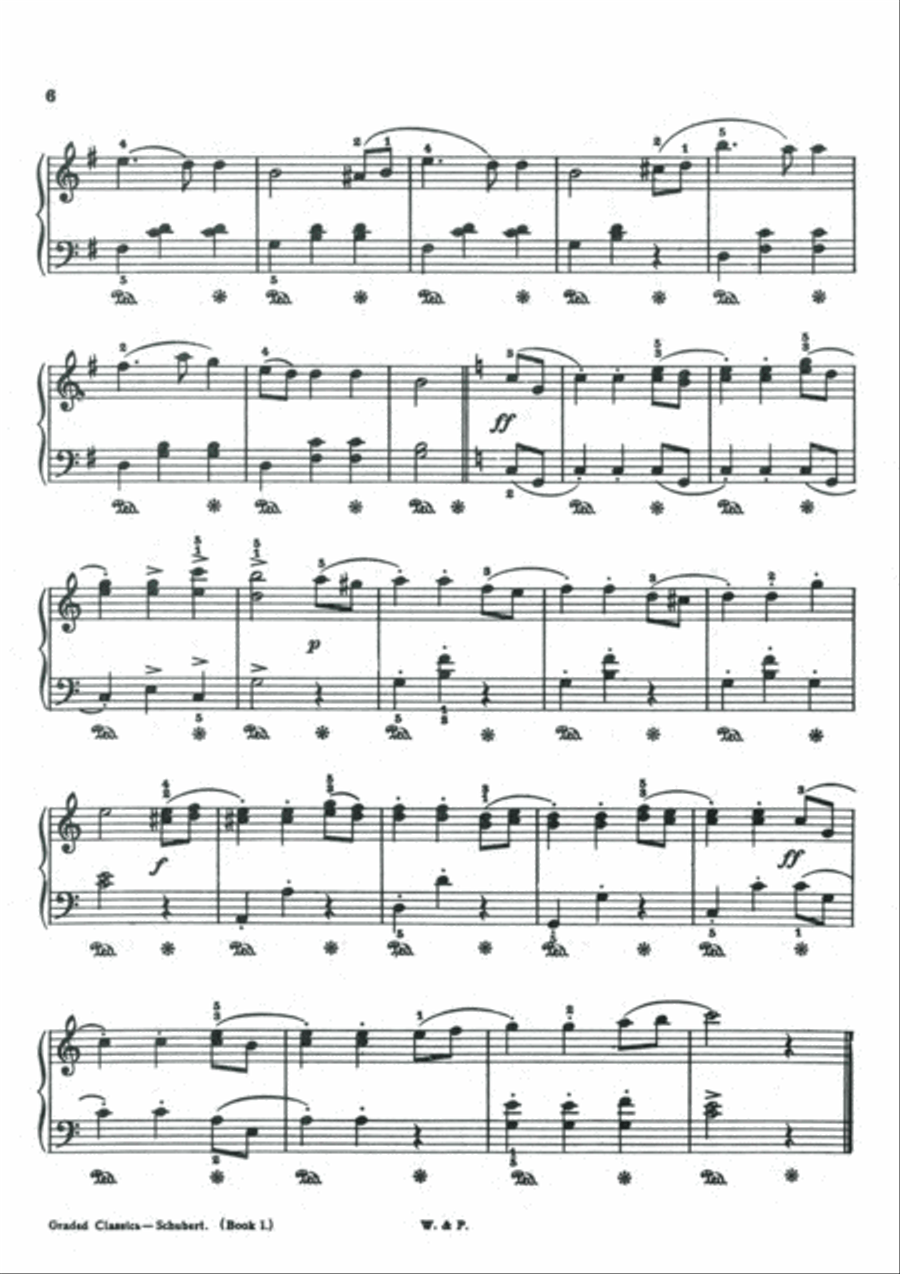 Schubert Graded Classics - 8 Easy Pieces for Piano Piano Solo scores gallery preview page 6