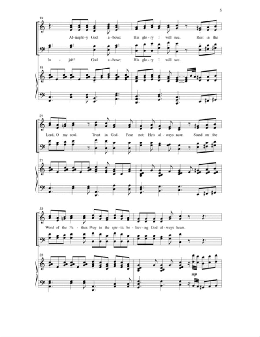 Hallelujah! 4-Part scores gallery preview page 4