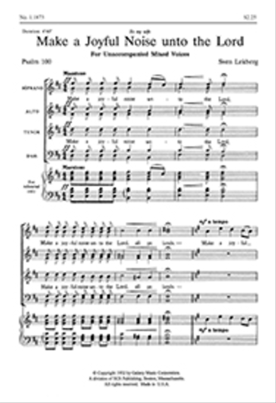 Make a Joyful Noise Unto the Lord 4-Part scores gallery preview page 1